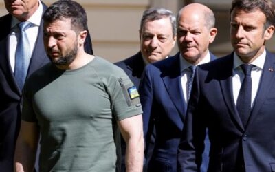 Macron, Scholz et Draghi en visite de soutien en Ukraine, avant une décision cruciale de l’UE